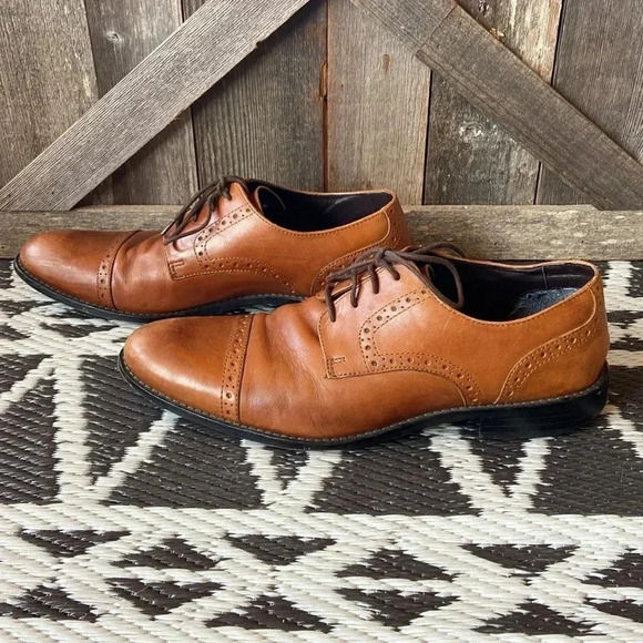 Stacy Adams | Prescott Cap Toe Lace Up Dress Shoes - Picture 6 of 12